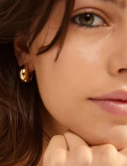 Recycled Chunky Hoop Earrings