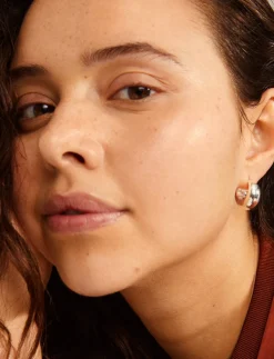 Recycled Chunky Hoop Earrings