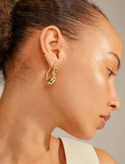 Recycled Wavy Earrings