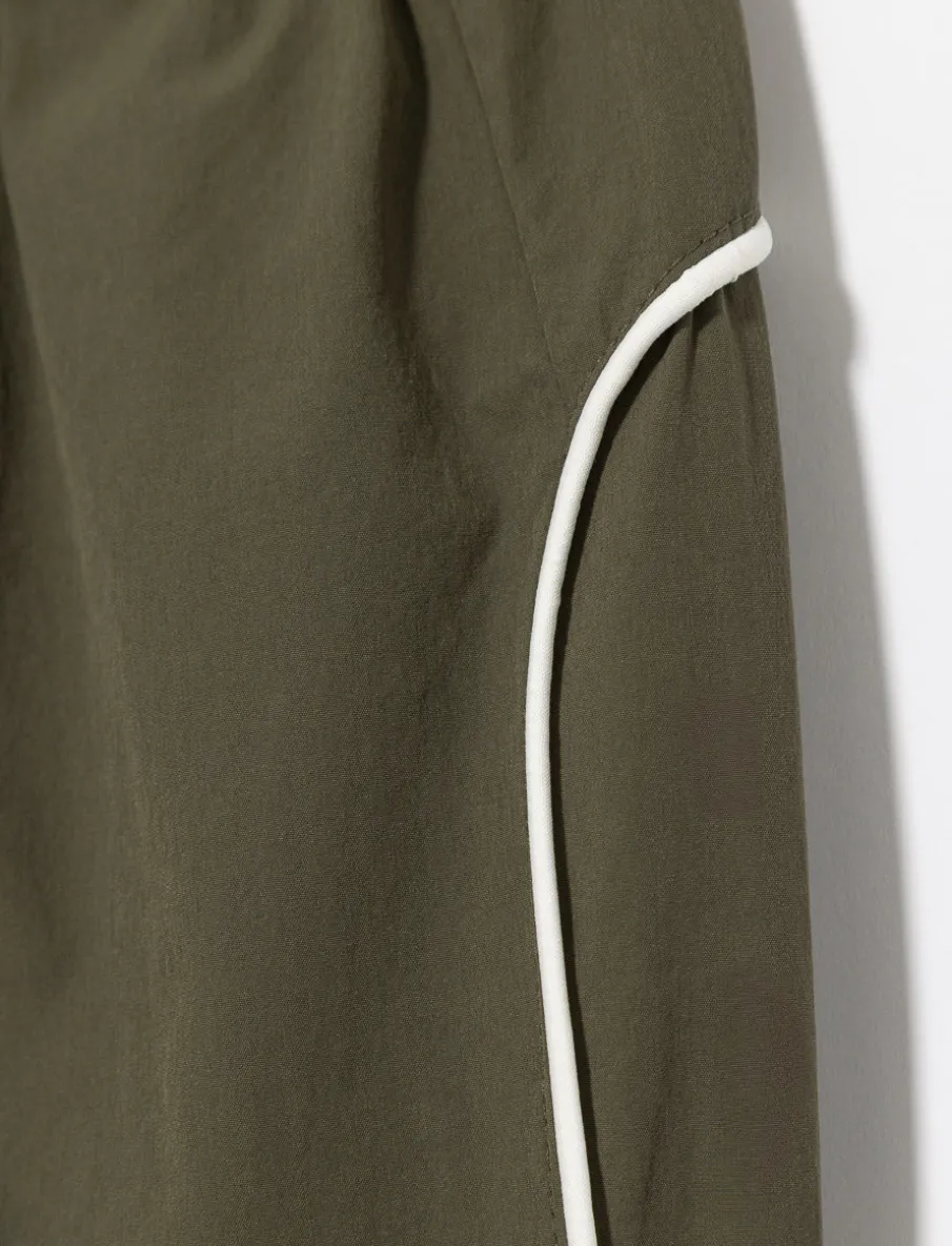 Reflective-Strip Lined Pants
