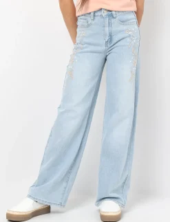 Regular Waist Wide-Leg Jeans - Teen Girls