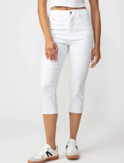 Regular-rise Denim Capris