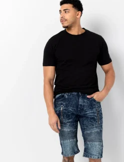 Regular-rise Denim Capris