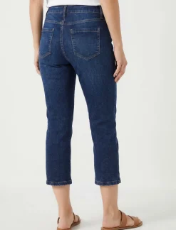Regular-rise Denim Capris