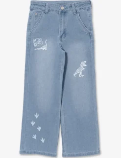 Regular-rise Jeans with Dinosaur Print