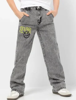 Regular-rise Jeans with Graphic Details