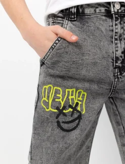 Regular-rise Jeans with Graphic Details