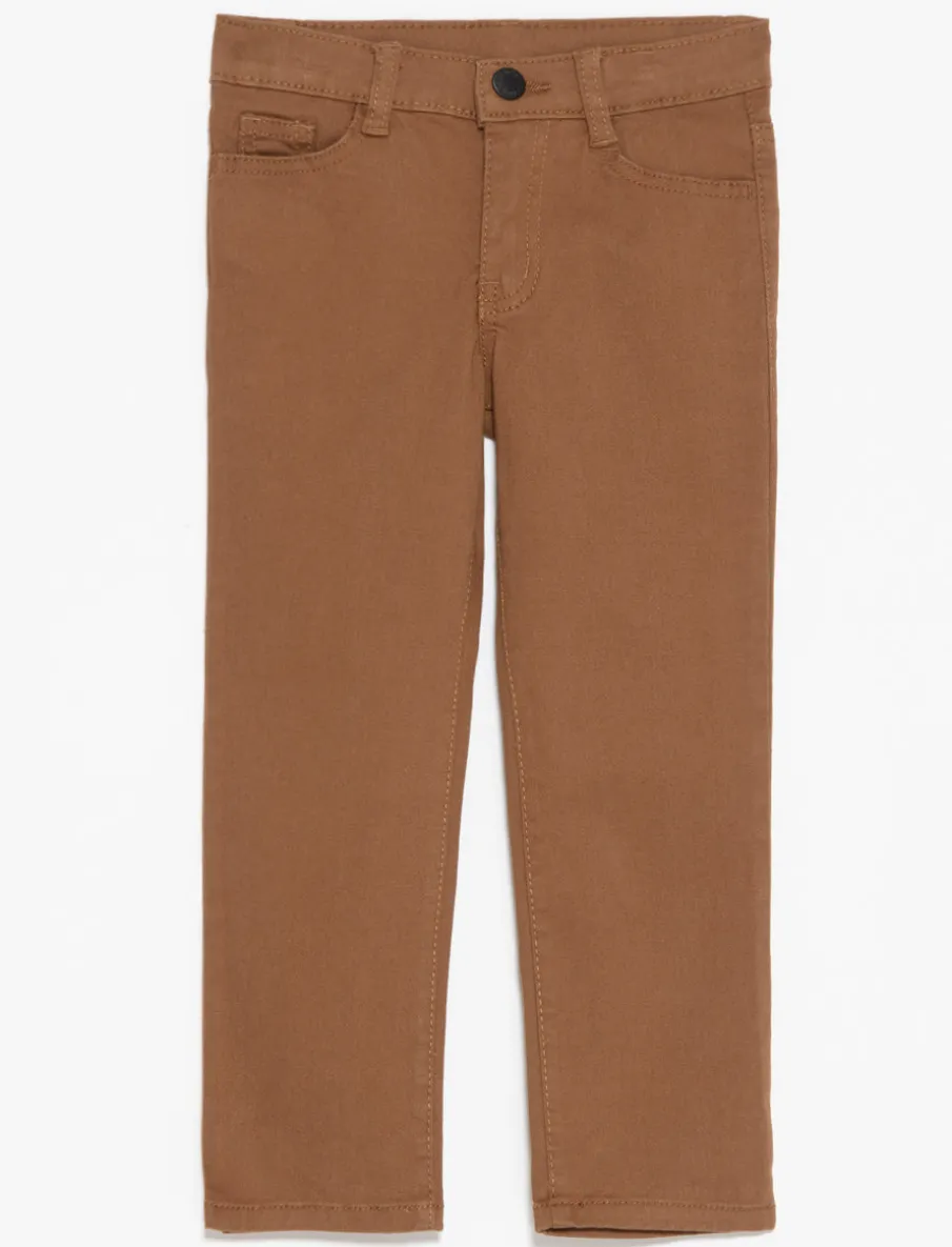 Regular-rise Slim Pants