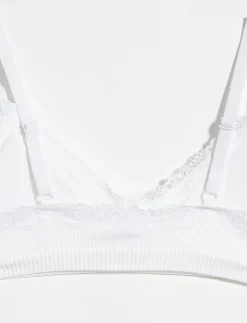 Ribbed Bralette with Lace