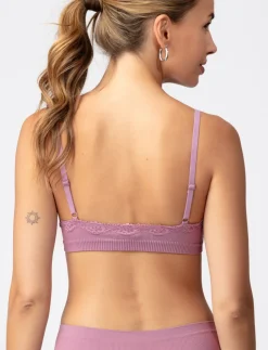 Ribbed Bralette with Lace