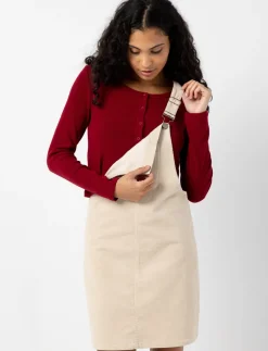 Ribbed Button-front T-shirt