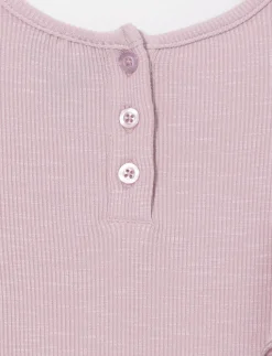 Ribbed Crew Neck Dress - Little Girls