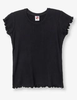 Ribbed Crew Neck T-Shirt