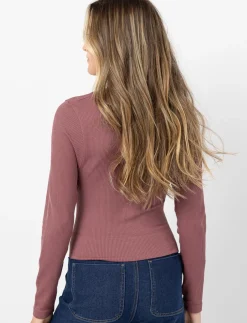 Ribbed Crew-neck T-shirt