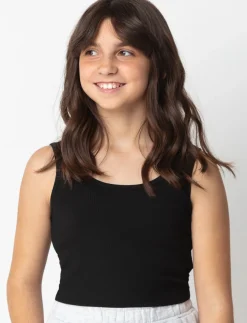 Ribbed Cropped Tank Top