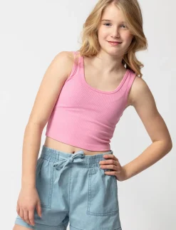 Ribbed Cropped Tank Top