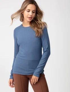 Ribbed Long-sleeve T-shirt