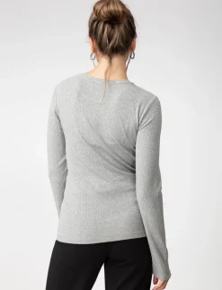Ribbed Long-sleeve T-shirt