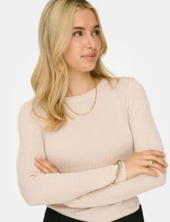 Ribbed Long-sleeve T-shirt