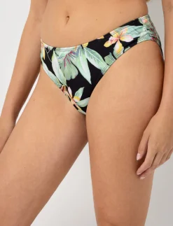 Ribbed Mid-High Waist Bikini Bottom