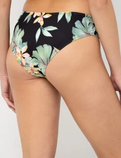 Ribbed Mid-High Waist Bikini Bottom