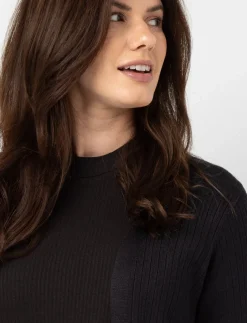 Ribbed Open-front Cardigan