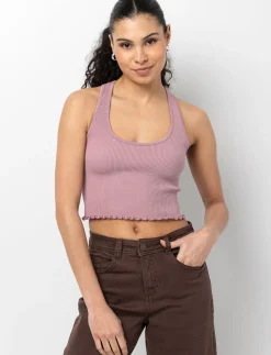 Ribbed Seamless Racerback Tank Top