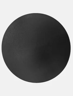 Round Faux Leather Placemat