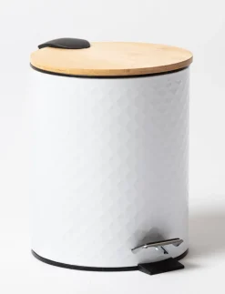 Round Wastebasket with Lid