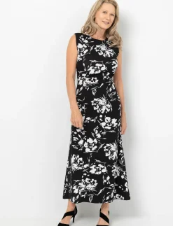 Ruched Waist Floral Dress