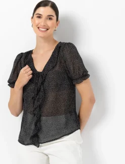 Ruffled Chiffon Blouse