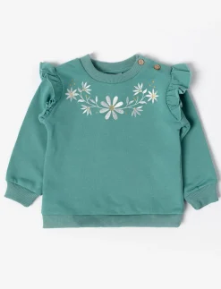 Ruffled Floral Sweatshirt - Baby Girl