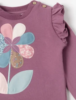 Ruffled Floral Sweatshirt - Baby Girl