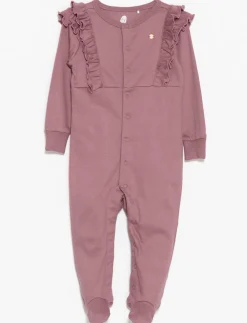 Ruffled Organic Cotton One-piece PJ