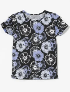 Ruffled Printed T-shirt - Little Girl
