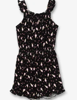 Ruffled Romper with a Fitted Waist