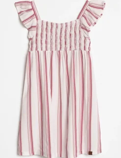 Ruffled Striped Dress