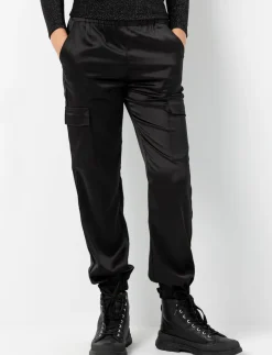 Satin Cargo Pants