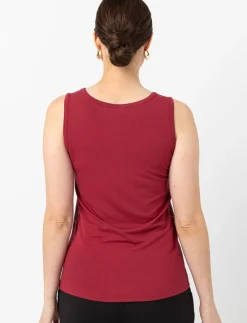 Scoop-neck Sequin Tank Top