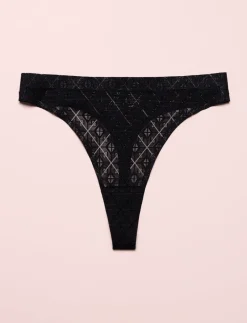 Seamless Lace Thong