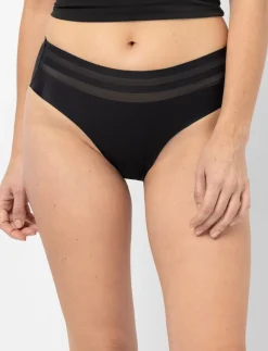 Seamless Mesh Detail Bikini Panty