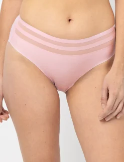 Seamless Mesh Detail Bikini Panty