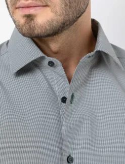 Semi-fitted Printed Dress Shirt