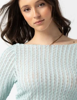 Sheer Knit T-shirt