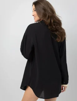 Sheer Tie-front Blouse