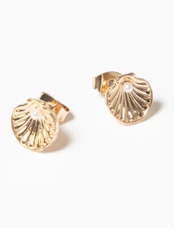 Shell Stud Earrings