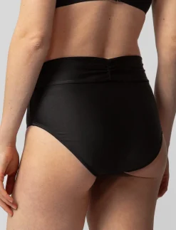 Shirred High-rise Bikini Bottom