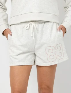 Short à broderie et taille élastique