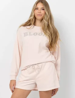 Short à broderie et taille élastique