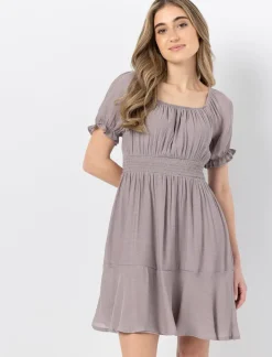 Short Cinched Waist Dress